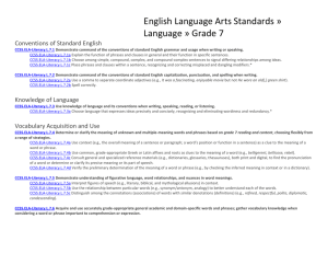 ELL Performance Task Cards Grade 7 CCSS.ELA.L.1.1