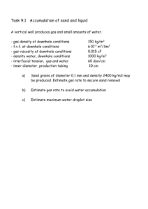 Estimate at downhole conditions