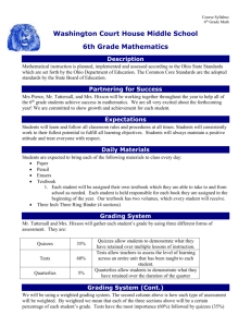 6th Grade Math Syllabus - Washington Court House City Schools