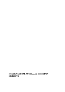 Multicultural Australia: United in Diversity