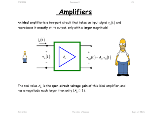 Amplifiers lecture