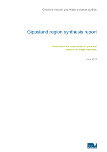 G1 Water Science Studies Gippsland Synthesis Report