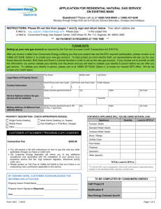 Form 1241 - Consumers Energy