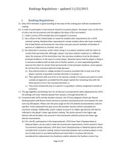 ranking regulation amendments - Louisiana Tennis Association.
