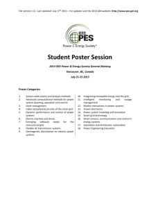 Poster Session Handout ()