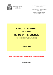 appendix v. evaluation matrix model