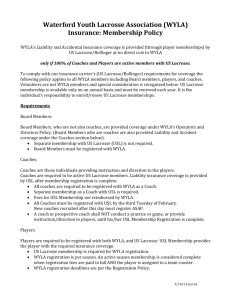 WYLA Insurance: Membership Policy