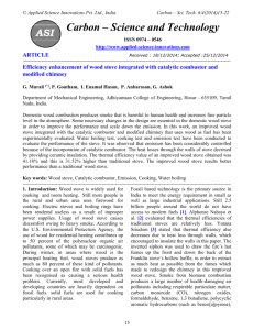 Efficiency enhancement of wood stove integrated with catalytic