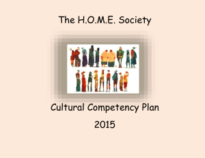 Cultural Competency Plan 2015