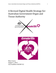 A Revised Digital Health Strategy for Australian Government Organ