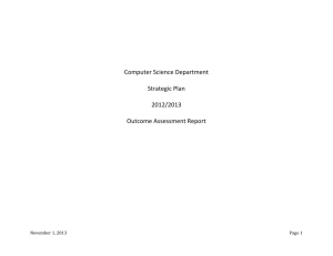 Outcome Assessment Report