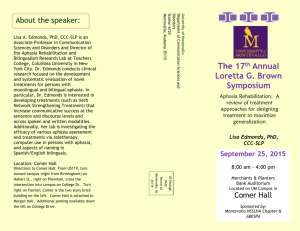 About the speaker - University of Montevallo