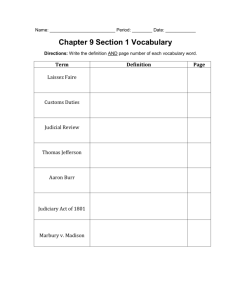 Chapter 9 Section 1 Vocabulary