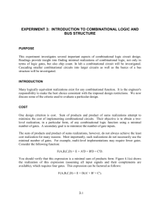 experiment 4: introduction to combinational logic and bus structure