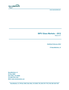 BIPV Glass Markets -2012