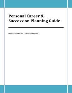 Personal Career & Succession Planning Guide