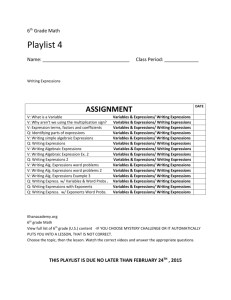 Playlist 6th Grade 4 - Blountstown Middle School