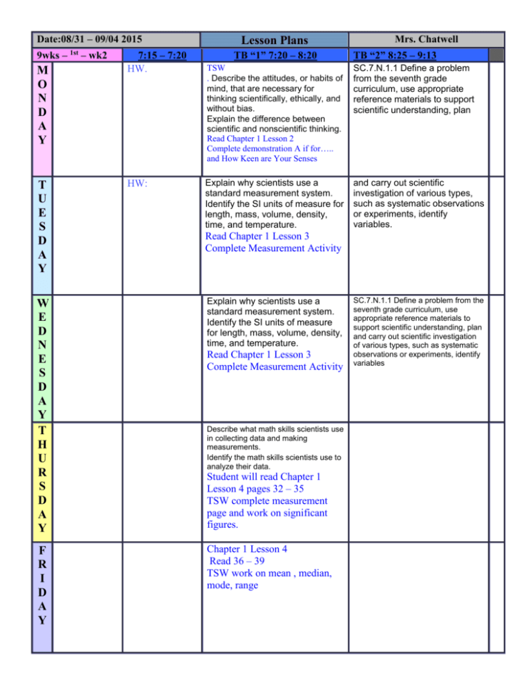 Lesson Plans