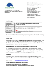 Schools Workforce Census 2014 circular letter