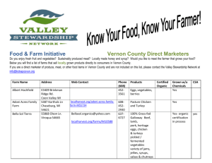 Vernon County Direct Market List