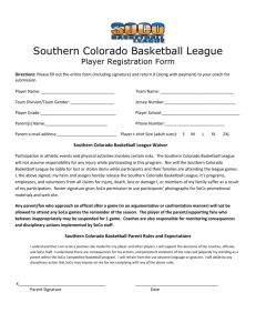 2015 Player Add Form - Southern Colorado Basketball