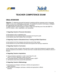 teacher competence exam