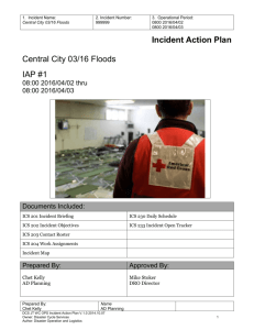 Incident Action Plan