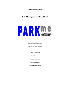 PARKme System Risk Management Plan - SEOR