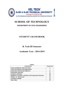 III Semester - Vel Tech University