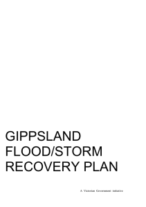 Recovery plan 2007 floods - Department of Environment, Land