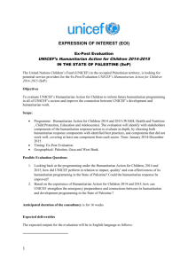 Expression of Interest (EOI): Ex-Post Evaluation