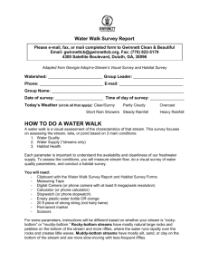 your Water Walk Survey Forms - Gwinnett Clean and Beautiful