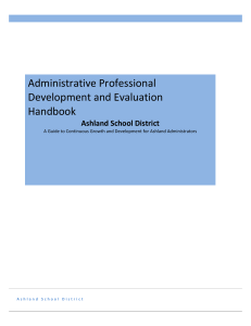 Administrative Professional Development and Evaluation Handbook