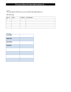 Process flow template