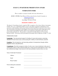 Susan Swartzburg Award Nomination Form