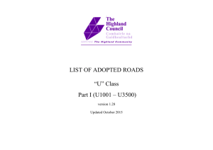 List of adopted roads - U class part 1, DOCX