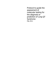 Protocol - Molecular testing for Long QT Syndrome