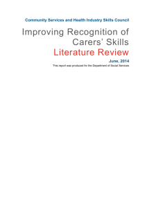 Improving Recognition of Carers` Skills Literature Review