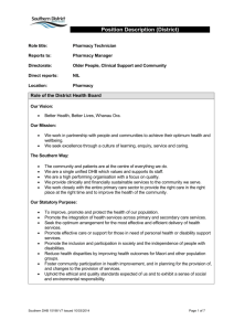 Position Description - Southern District Health Board