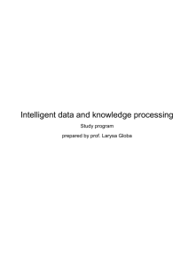 Intelligent data and knowledge processing