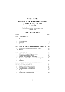 Agricultural and Veterinary Chemicals (Control of Use) Act 1992