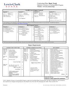 BSN Basic Track Curriculum