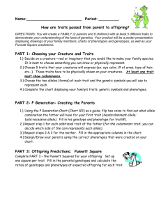 How are traits passed from parent to offspring?