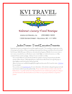 Jackie Froese -Travel Executive Presents