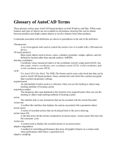 Glossary of AutoCAD Terms
