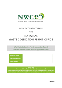 - National Waste Collection Permit Office