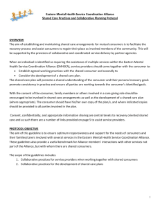 Co-Ordination Phase SHARED CARE