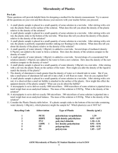 Microdensity of Plastics 5E Inquiry Lab.doc
