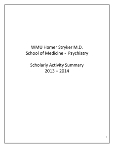 Psychiatry Research - Western Michigan University School of