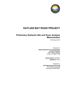 Katlian Bay Road Hydraulics Memo 030915